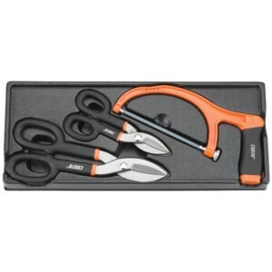 Five-piece hand tool set with ergonomic grips