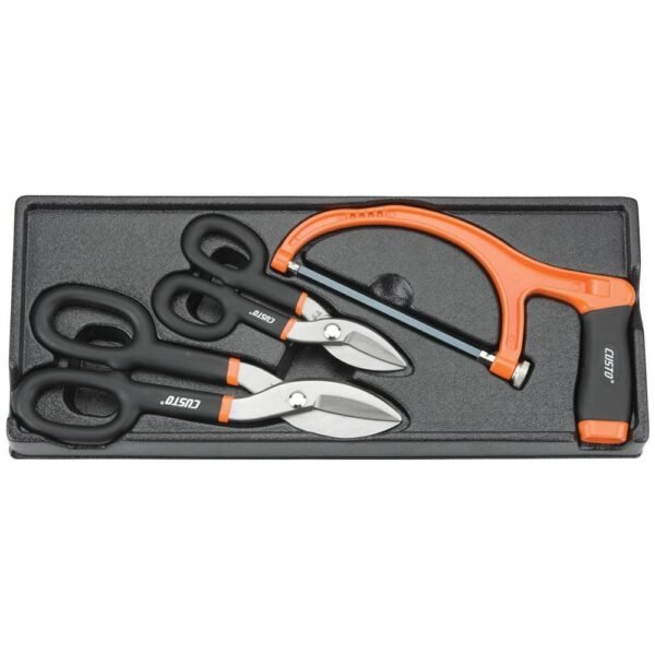 Five-piece hand tool set with ergonomic grips