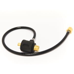 Gas hose with regulator and fittings