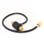 Connector with hose for gas appliances