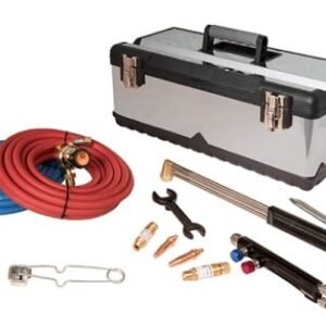 Toolbox with hoses and welding equipment