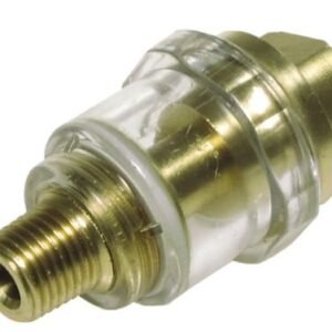 Brass and transparent water connector fitting