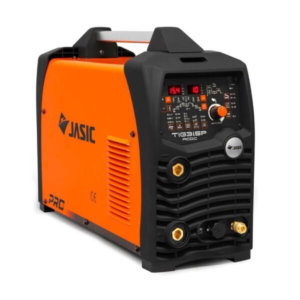 JASIC TIG welding machine with digital display.
