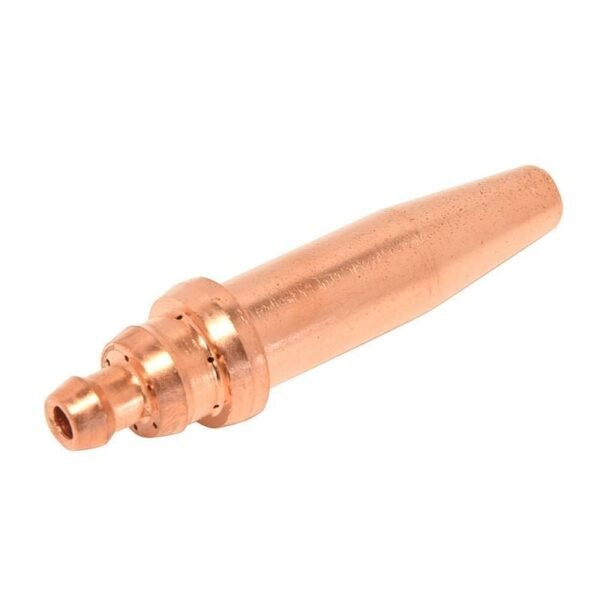 Copper welding nozzle for high-temperature applications