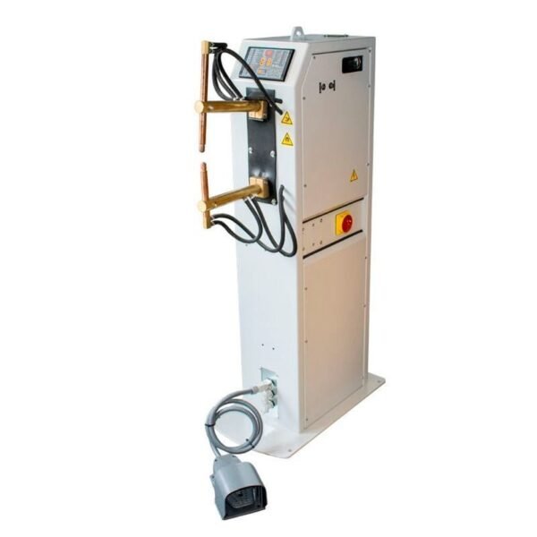 Industrial machine with two welding torches