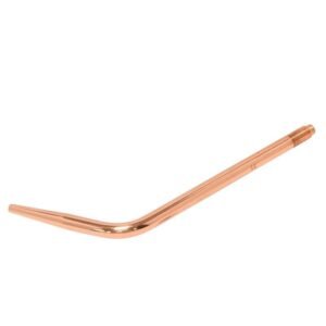 Curved copper tool for precise applications.