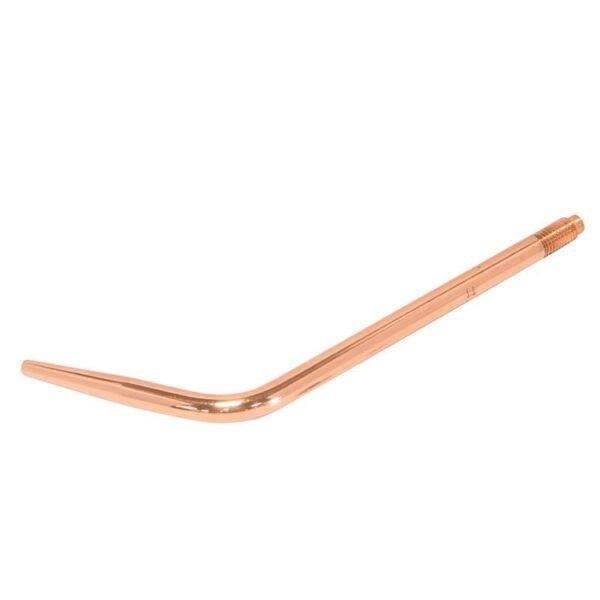 Copper pipe bending tool for plumbing applications.