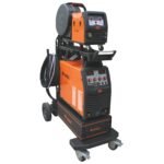 Electric welder with digital display and hose