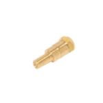 Brass threaded connector for plumbing applications