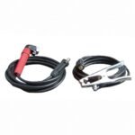 Welding cables with clamps and connectors.