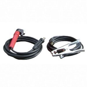 Welding cables with clamps and connectors.
