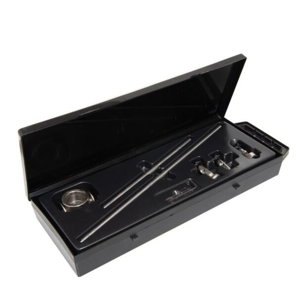 Stylish toolset in a black case.