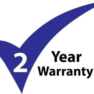 2 Year Warranty with checkmark symbol