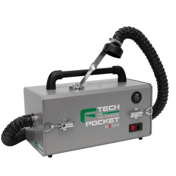 Portable fume extraction system for safe workspace.