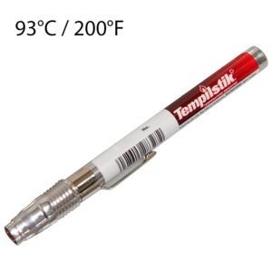 Templestik pen indicating 93°C / 200°F.