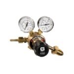Nitrogen pressure regulator with gauges and knobs