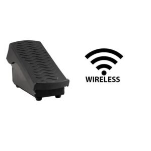 Wireless foot pedal for easy control.