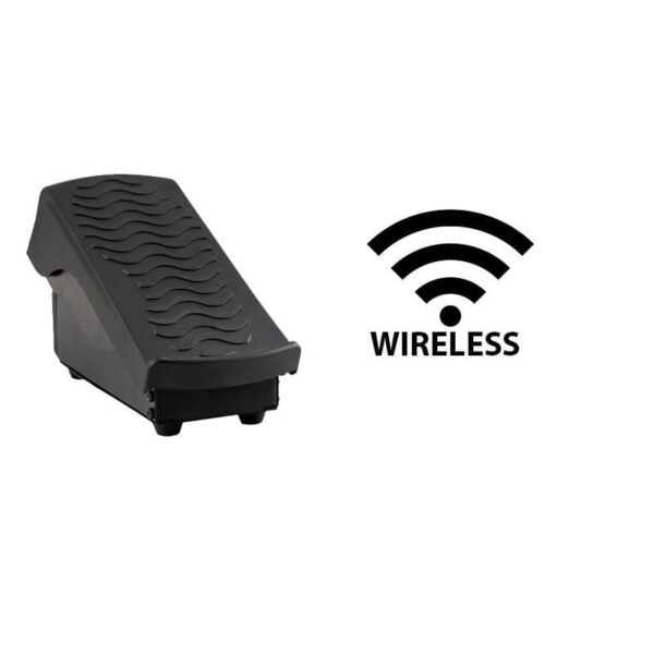 Wireless foot pedal for easy control.