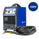 Welding machine with 230V power supply.