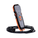 Remote control with buttons and cable