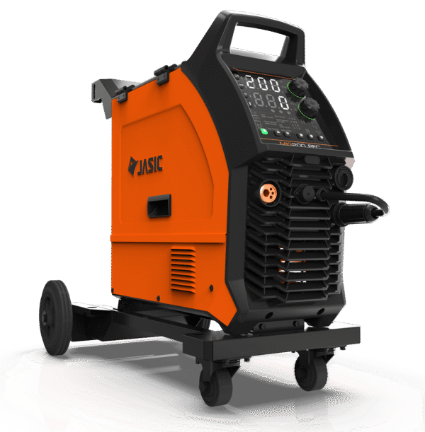 JASIC MIG 200 welding machine with digital display.