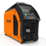 JASIC TIG200 welding machine in orange and black.