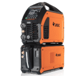 Jasic ET-800P welding machine in orange and black.