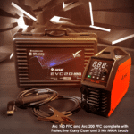 JASIC welding machine with accessories and case.