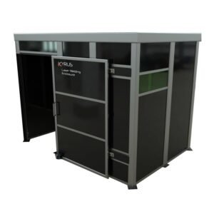 Kyrus laser welding enclosure with open door