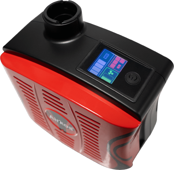 Compact air purifier with digital display panel