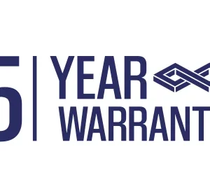 Five year warranty guarantee badge
