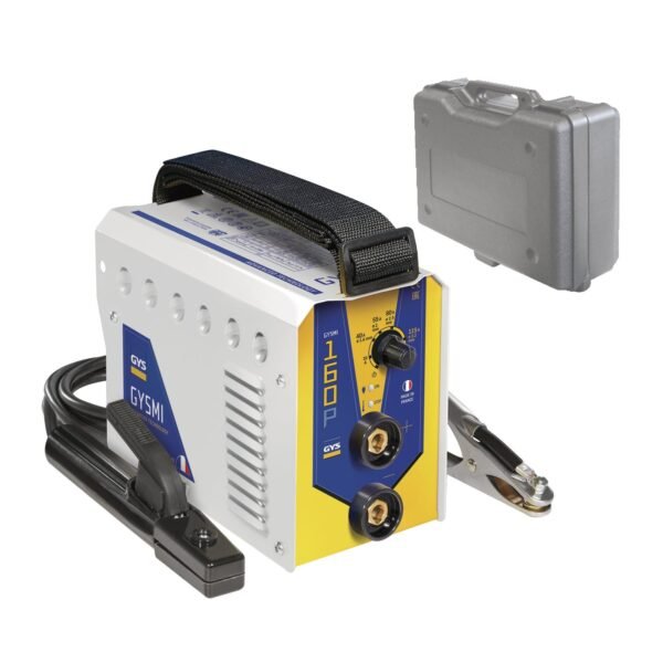 GYS 160P welder with power settings and accessories