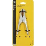 Metal earth clamp on yellow packaging