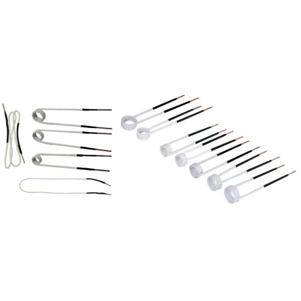 Various electrical wires and connectors arranged neatly.