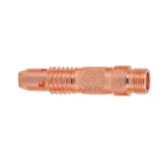 Copper welding torch nozzle attachment.