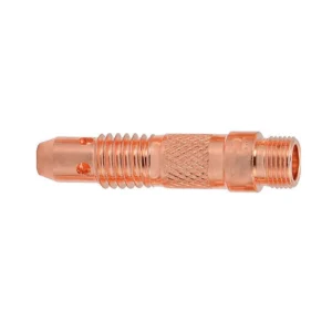 Copper welding torch nozzle attachment.