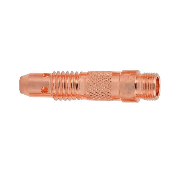 Copper welding torch nozzle attachment.