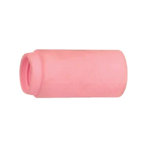 Pink silicone sleeve for added grip or comfort.