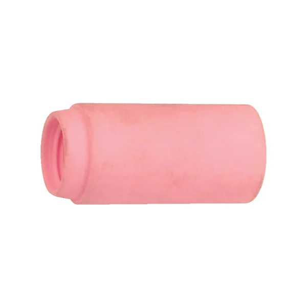Pink silicone sleeve for added grip or comfort.