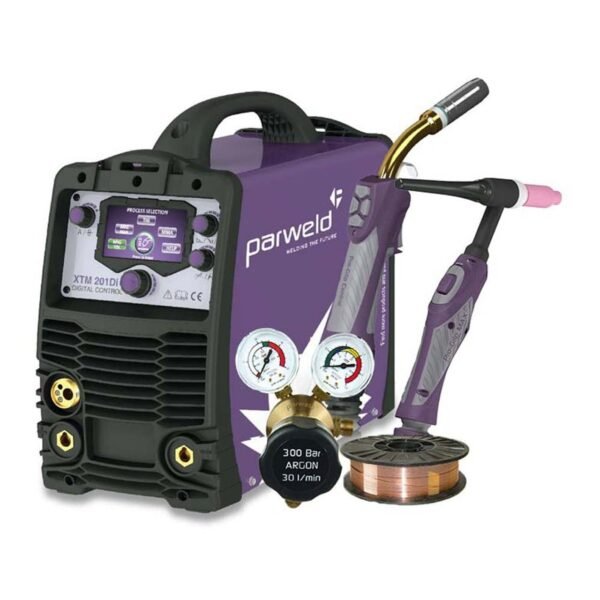 Parweld digital welding machine with accessories