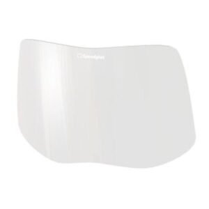 Clear visor for enhanced visibility and protection.