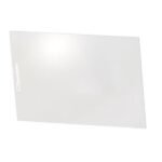 Transparent sheet with Speedglas branding