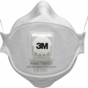 3M Aura respirator mask for respiratory protection.