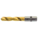 Gold-colored drill bit with HMT VersaDrive branding