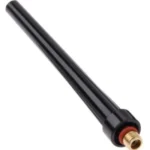 Black antenna with gold threaded connector