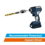 Illustration of an impact driver with bit