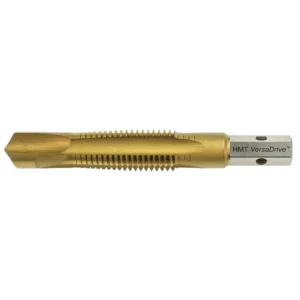HMT VersaDrive threading tool with a golden finish