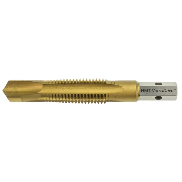 Golden tapping tool with hex shank.