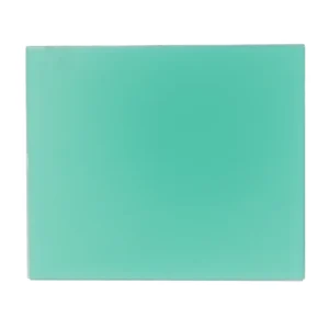 Solid teal colored square surface