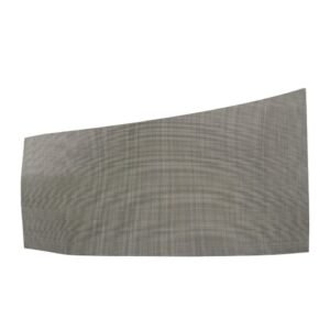 Flat gray textile material on white background.